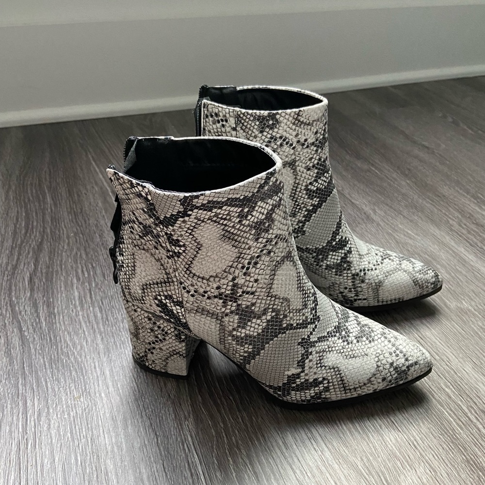 Snakeskin boots